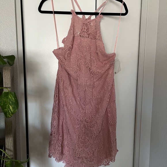 Intimately Free People Dusty Rose Lace Dress - Picture 2 of 4